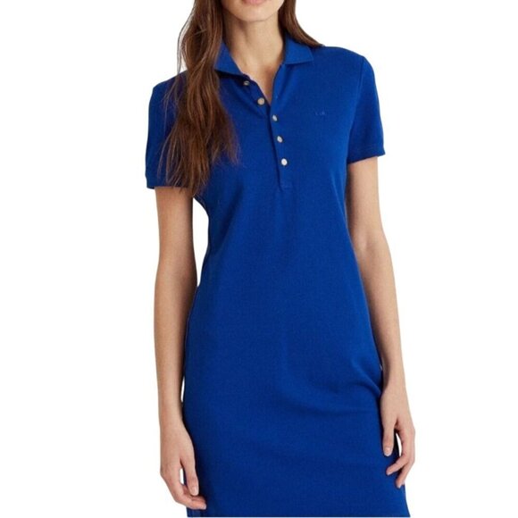 Lauren Ralph Lauren Black Label Logo Side Striped Polo Bodycon Dress Size XS - Picture 4 of 13